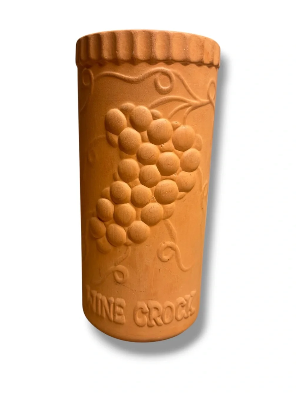 Vintage Gourmet-Topf Terracotta Wine Crock With Large Wine 9.5in Kitchen Brique